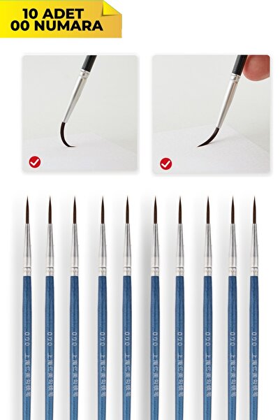 MOZIUR Sulu Boya, Akrilik Boya, Guaj Boya, Yağlı Boya, Resim Boyama Fırçası (...