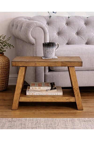 KAYA YAPI TASARIM DEKORATİF AHŞAP SEHPA - ŞIK TASARIM- MODERN-