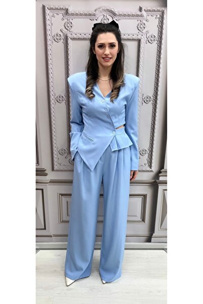 OnlyForYou Elegant women's suit, jacket and flared pants