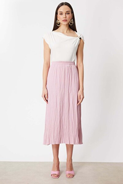 ON Φούστα μάξι με πτυχώσεις και όψη ζάρασμανσης