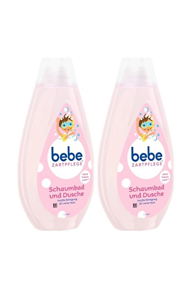 Bebe Zartpflege Shower Gel and Bath Foam for Sensitive Skin 500ml X 2 Pcs