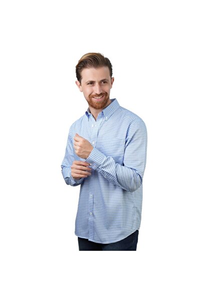 Giordano قميص رجالي خالٍ من التجاعيد