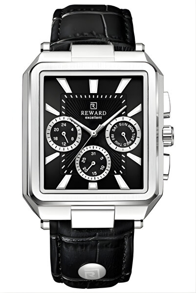 Reward Men's Wristwatch with Leather Strap