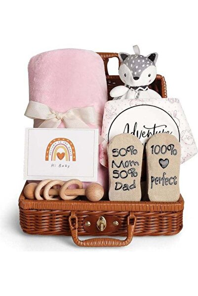 Arabest Baby Shower Gifts,Baby Girl Gifts Basket,Unique Baby Gift Essential S...