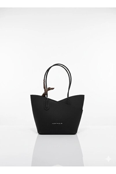 Just Polo حقيبة يد نسائية وحقيبة محفظة - حقيبة أنيقة يومية بتفاصيل شالات