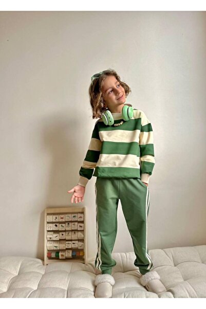 WİKİBOOM Erkek Çocuk 3-10 Yaş 2 İplik Likralı Günlük Eşofman Takımı
