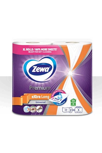 Zewa Rolă de prosoape de bucătărie 2 straturi 120 porții 2 role Premium Extra...
