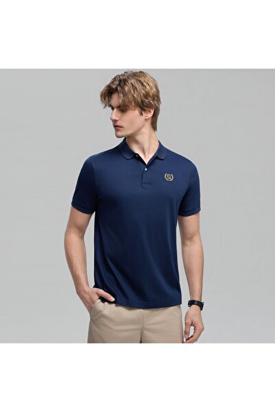 Giordano قميص بولو رجالي ضيق بقصة ضيقة مصنوع من القطن المتشابك بتقنية ليكويد ...