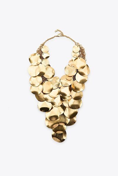 New Obsessions Metal Sequin Necklace