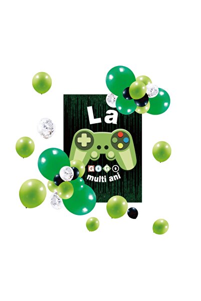 MP Mirific Party Set of 36 Gaming Themed Latex Balloons