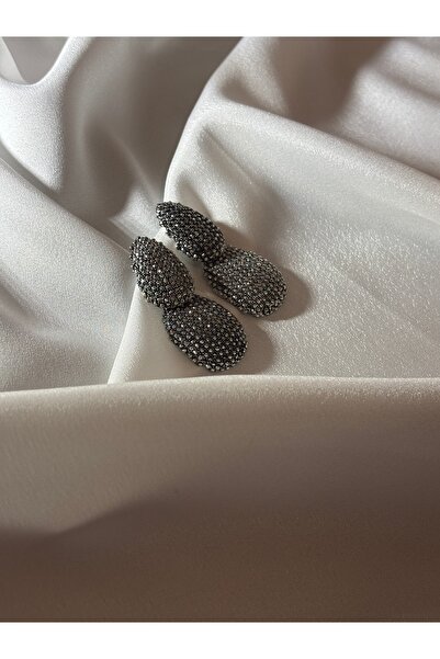 vakkoroma Kristal Taşlı İkili Küpe