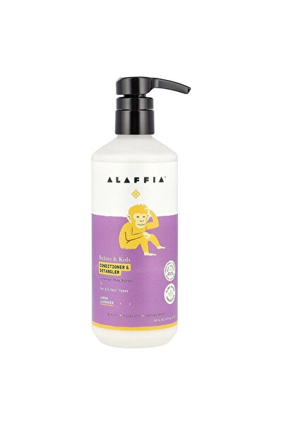 alaf Alaffia Lemon Lavender Babies & Kids Conditioner & Detangler, 16 FZ