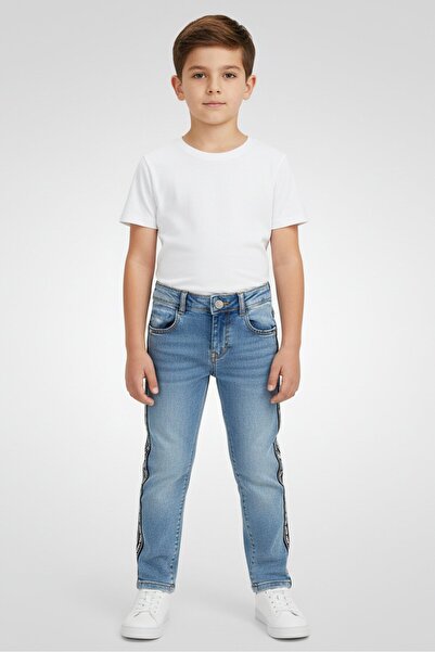 U.S. Polo Assn. Toddlers Boy Washed Straight Leg Jeans, Blue