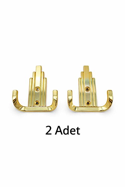 2 Adet Lotus Küçük Lüks Portmanto Vestiyer Duvar Dolap Elbise Askısı Mobilya Kapı Askılığı