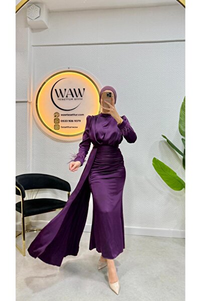 waw tesettür Dephne Abiye Elbise