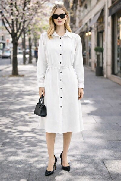 MODA Cotton Tunic, Imported Cotton Tunic, Tunic with Tie-On Cuffs