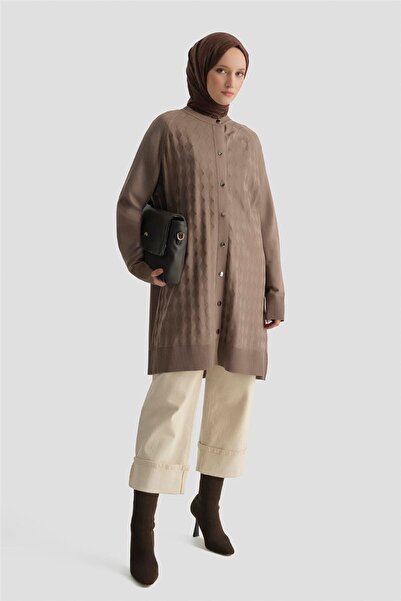 Armine Triko Hırka 25KD5093 Vizon