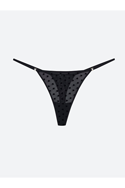 LC Waikiki Heart Patterned Lace Fancy Thong Panties (S5)