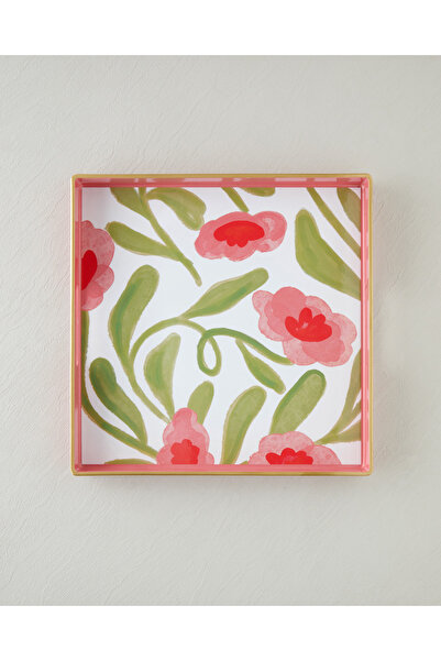 English Home Bright Petals Pp Tray 35X35 cm Colorful