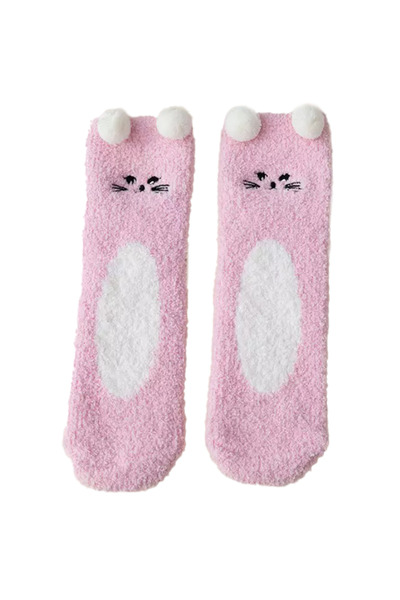 EFAYN.RO Women's socks, warm, soft, animated pattern with tassels, size 36-42...