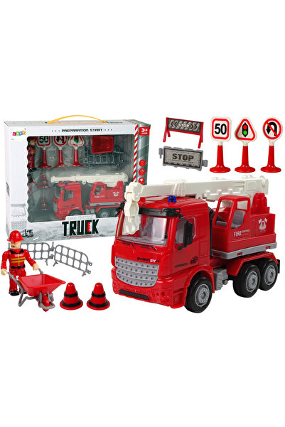 Three top online Set de pompieri cu macara, indicatoare rutiere, pompier