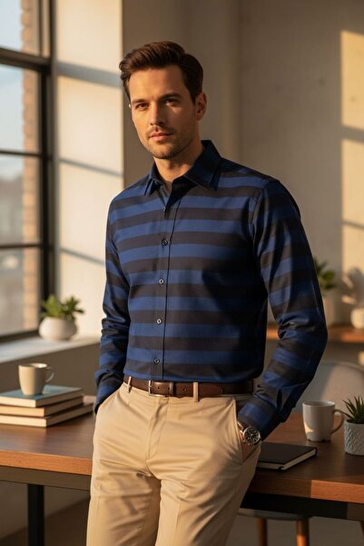 OwenLife Owen Life Slim Fit Molded Cotton Fabric Quality Shirt