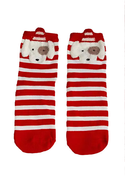 EFAYN.RO Unisex socks, warm, soft and fine, M2, size 36-42 EU, white with pup...