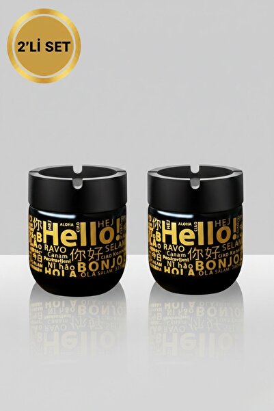 LE PARİS 2'li Set Kokusuz Küllük - Dumansız, Rüzgar Önleyici Kapaklı Dekorati...