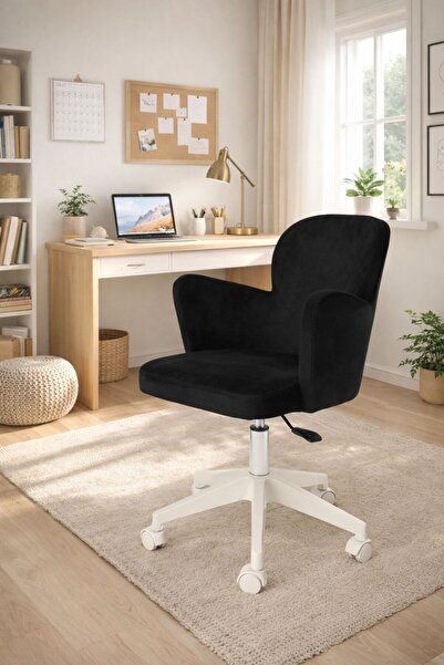 MARKAELZ KELEBEK BEYAZ AYAKLI ÇALIŞMA SANDALYESİ