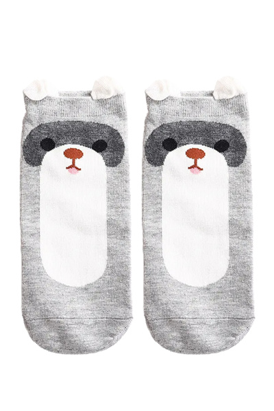 EFAYN.RO Women's socks, ankle-length model with animal print, size 38 - 42, g...