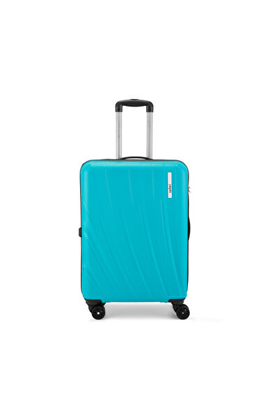 Safari Cairo 55cm Hard Luggage Cyan - PP, 8 Wheels, Telescopic Handle, Lock