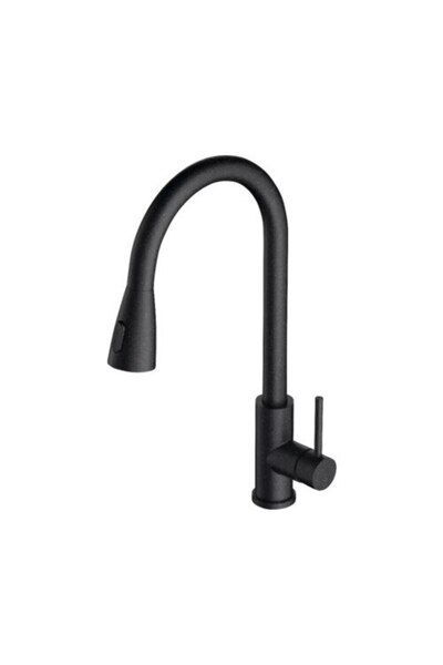 Alveus Baterie de bucătărie cu duș extractibil Primrose Granital Carbon