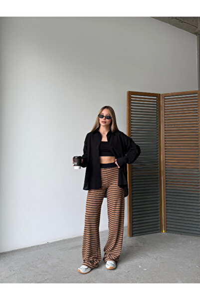 thelowely Striped Elastic Waist Pants
