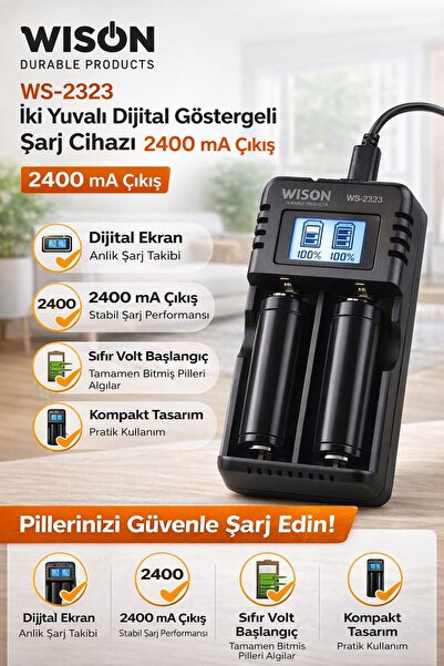 WISON WS-2323: Akıllı, Hızlı ve Güvenilir Pil Şarjın Yeni Adı