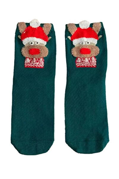 EFAYN.RO Unisex socks, warm, soft and fine, with print, size 36-42 EU, green ...