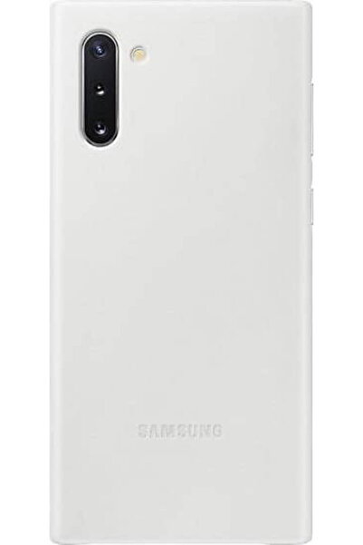 Samsung Δερμάτινο κάλυμμα πίσω καλύμματος λευκό (Galaxy Note 10)