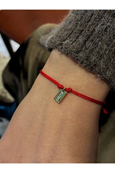 Miltonia 925s Kırmızı İp Bileklik