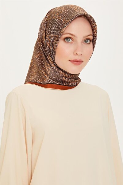 Armine Monogram Patterned Sura Pure Silk Scarf 9228D 31