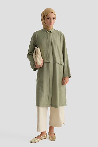 Armine Aller Detaylı Tunik Haki