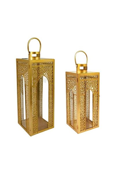 AZOZ MERCHLY Elegant Ramadan Decorative Lantern Set of 2