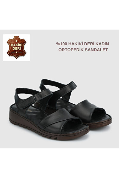 Cozi company Women's Genuine Leather Orthopedic Soft Sole Sandals