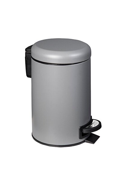 Noble Life 12 LT Gri Pedalı Yavaş Kapanır Çöp Kovası