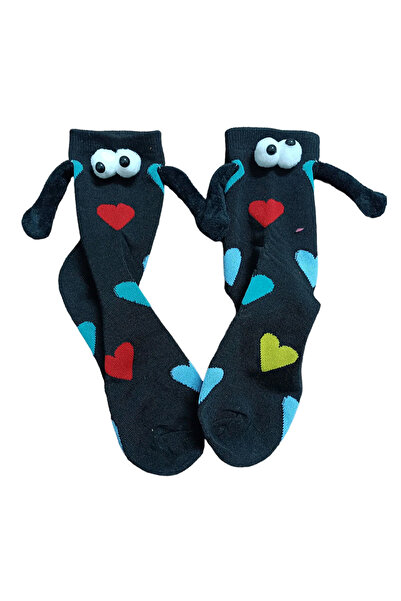 EFAYN.RO Funny socks, pattern with magnetic hands and eyes, size 36-42, multi...