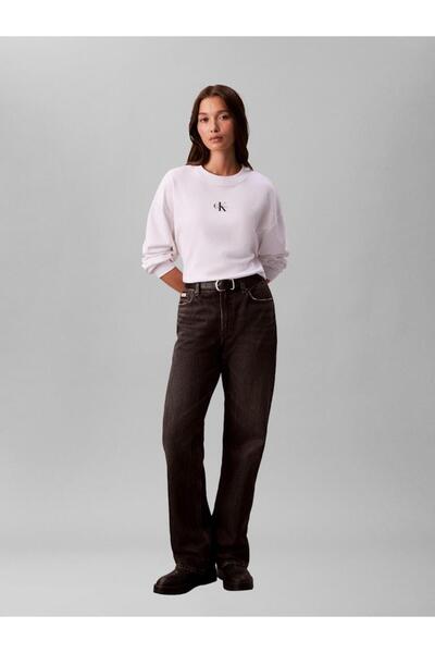 Calvin Klein LS MONOLOGO OVERSIZED CREW HVY W