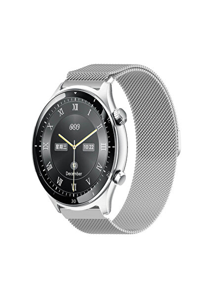 Tagomoon QCY Watch GT , GTC , GTS , GT2 , GS2 ile Uyumlu Kordon Hasır Metal Ö...