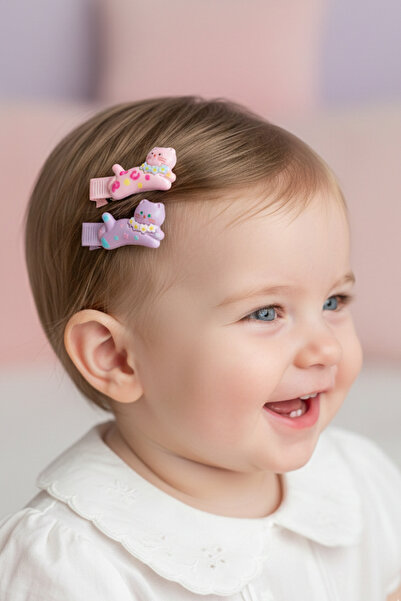 chipiques Set of 5 Ribbon-Coated Pencil Buckles with Cat Figures – Compatible...