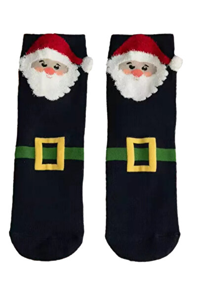 EFAYN.RO Unisex socks, warm, soft and fine, with print, size 36-42 EU, black ...