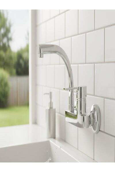 Kandemirler yapi malzemeleri Duvardan döner borulu mutfak evye bataryası Apli...