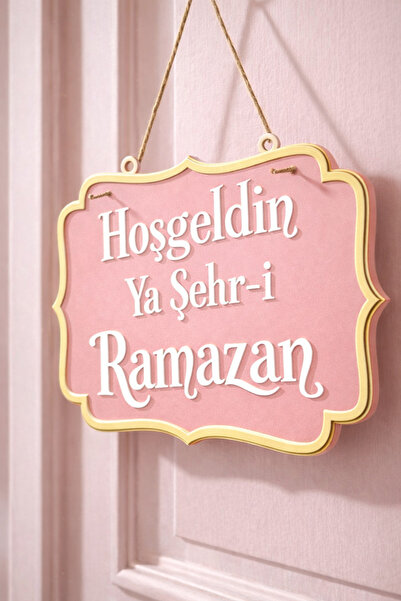 MİR STORE Hoşgeldin Ya Şehr-i Ramazan Kapı Süsü –Ramazan Dekoru, Askılı Kapı ...