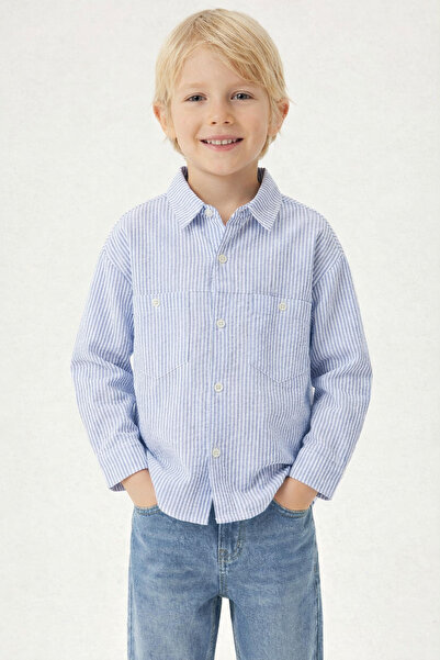 connemara Αγορίστικο Σετ Ριγέ Πουκάμισο και Τζιν Παντελόνι – Άνετη Εφαρμογή γ...